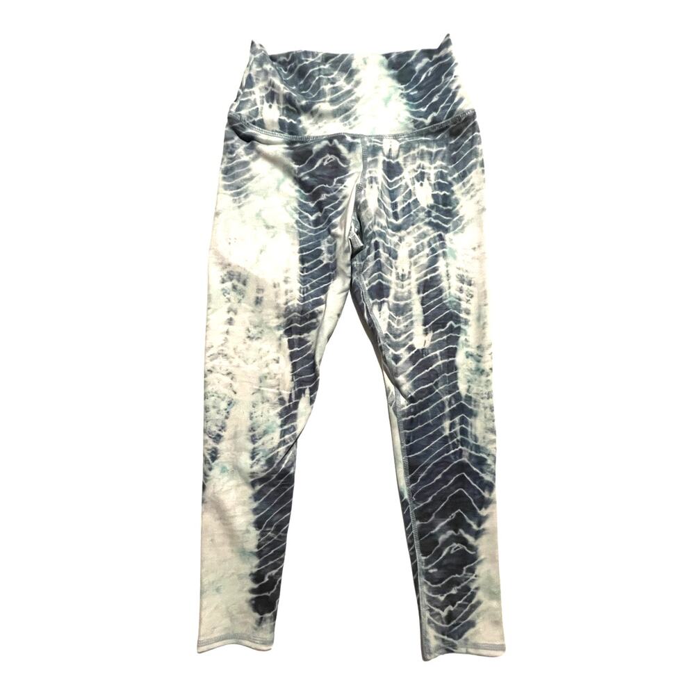 Evolution & Creation Brianna Legging M Abstract Print Comfy Cozy 25" Inseam EUC